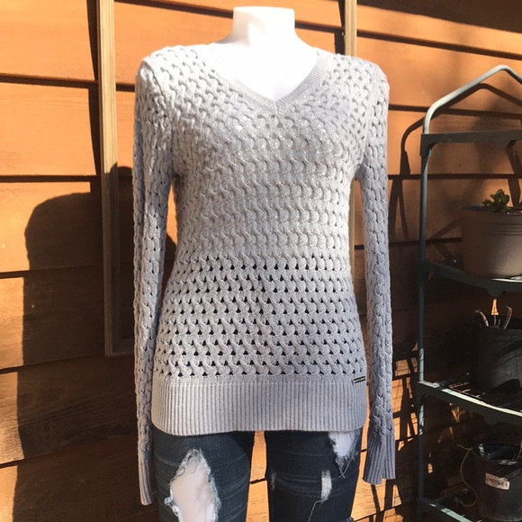 Michael Kors Sweaters - Michael Kors | Silvery Silver Sweater